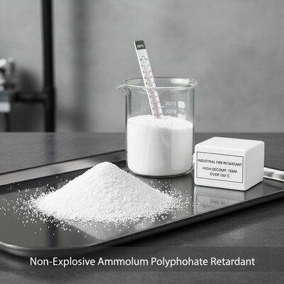 Non-explosive Ammonium Polyphosphate Flame Retardant with High Decomposition Temperature >260°C and Whiteness >92 for Industrial Safety
